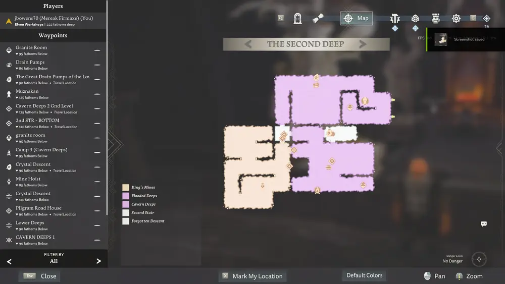 Lord of the Rings: Return to Moria Map